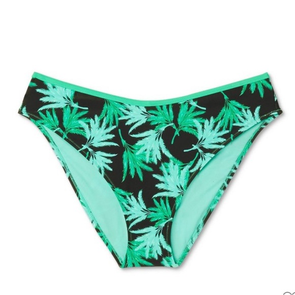 NWT Fe Noel Target Feathered Palm Print High Leg Cheeky Bikini Bottom Size XXL - Picture 4 of 11
